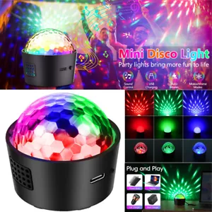 LED Disco Light RGB Magic Ball Party Lights DJ Show Bar KTV Dance w/USB Charging - Picture 1 of 20