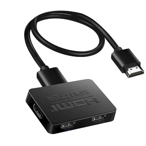 1 In 4 Out 4K HDMI Splitter 1X4 Support 4KX2K 1080P For Laptop/PC/Blu-Ray DVD - Afbeelding 1 van 12