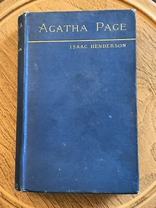 1888 Antique Book Agatha Page Preamble by Isaac Henderson Ticknor And Co. - Foto 1 di 11