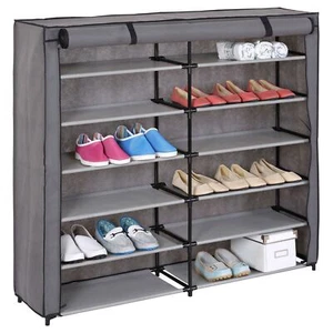Schuhregal Stoffregal Kellerregal Standregal Schuhschrank Stoffschrank 12 Böden - Bild 1 von 6