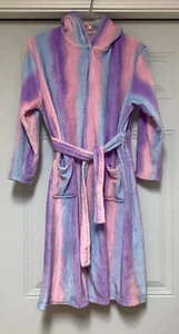 Doctor Unicorn Girls Plush Hooded Bath Robe 12-13 Years Rainbow Multicolor - Picture 1 of 15