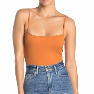 orange spaghetti strap tank top