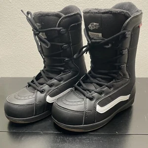 Botas de snowboard Vans para hombre de alto estándar sin forro 2023 negras/goma talla 7,5 - Imagen 1 de 11