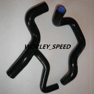 Black Silicone Radiator Hose For Aftermarket Ford Focus ST 2.0L 2002-2004 02-04 - Picture 1 of 6