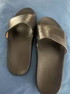 MAGNANNI Herren Slide Sandalen Playa schwarz Leder Gr. 8 M - Bild 1 von 8