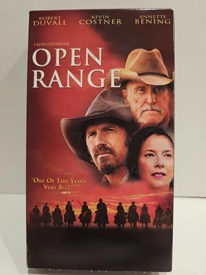 Open Range VHS Tape Kevin Costner Robert Duvall Western Movie Collectible - Image 1 of 4