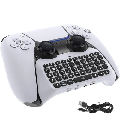 Wireless Keyboard for PS5 Controller, Bluetooth 3.0 Mini Chatpad Message Game - Image 1 of 4