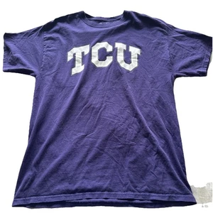 NCAA TCU Champion Purple Short Sleeve Tee Men’s Size Large - Picture 1 of 3