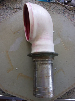 "Ventilación de búho vintage de 8" con placa de cubierta de bronce macizo de 3"" y tubo de oro inoxidable" Foto 1 de 4