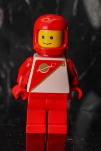 Lego Minifigure- Red Futuron Minifigure - 6953 6703 Classic Space Astronaut - Picture 1 of 2