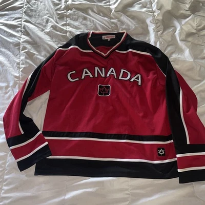 Camiseta Oficial Teepee Sports Canada Hockey Talla Grande Cosida Canadá Foto 1 de 4