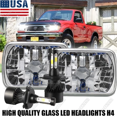 Par de faros LED HI/LO Beam Fit Toyota Tacoma 1995 1996 1997 5X7" 7x6" pulgadas Foto 1 de 4