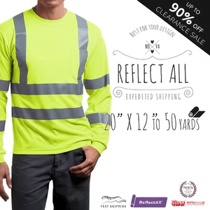 Siser Reflect All IRON-ON Heat Transfer Vinyl 20" X 12" to 50 YD - up to 89% OFF - Picture 1 of 7
