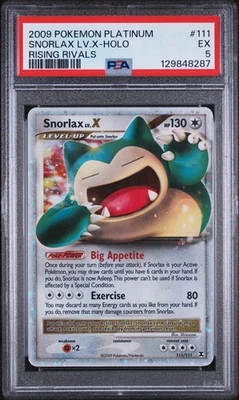 Snorlax Lv.X 111/111 Rising Rivals Holo Ultra Rare 2009 - Image 1 of 2