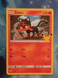 Litten 015/025 McDonald's 25th Anniversary Regular - Pokémon Card - Photo 1/2