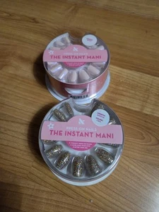 ⚡️Oliva y Junio 42 Cuentas Prensado Uñas Falsas Longitud 1 Corto y 1 Mediano (Lote de 2) - Imagen 1 de 6