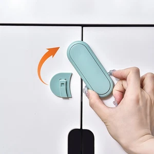 4Pcs Children's Drawer Safety Locks Baby Anti-pinch Hand Invisible Cabinet L _SE - Photo 1/15