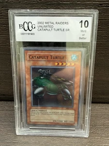 Yu-Gi-Oh Metal Raiders Catapulta Tortuga MRD-075 CGC 10 GEMA COMO NUEVA POP 2 YuGiOh - Imagen 1 de 4