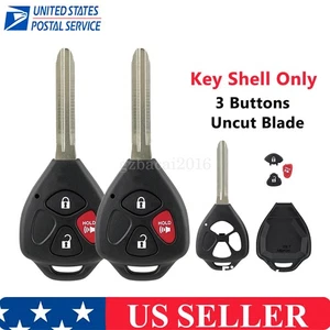 2 For 2007 2008 2009 2010 2011 2012 Toyota Rav4 Remote Key Fob Shell Case Cover - Picture 1 of 7