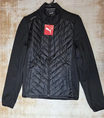 Puma Golf Jacket Womens Small Frost Quilted Puffer Full Zip Performance NWT - Image 1 of 4