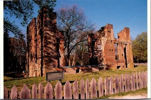 Postal 4x6 AMBLER MANOR HOUSE RUINAS Parque Histórico Nacional Colonial - Imagen 1 de 2