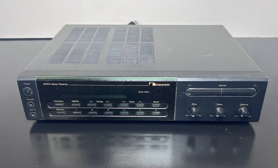 老式中道 R-1 迷你系统调幅/调频立体声接收器已测试并*工作* — 第 1/4 张图片