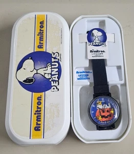 Snoopy Peanuts "The Great Pumpkin" Armitron Collectable Quartz Watch With Case - Picture 1 of 3
