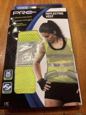 COLETE DE SEGURANÇA REFLEXIVO Tamanho Ajustável Corrida Bicicleta Ciclismo Caminhada Esporte - Imagem 1 de 4