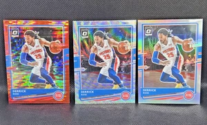 2020 Donruss Optic Red Pulsar + Silver Wave + Holo Prizm DERRICK ROSE #102 [3] - Picture 1 of 6