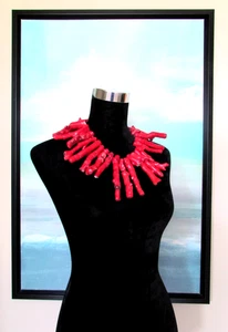 Collana grande con ramo di corallo rosso 19" - Foto 1 di 15