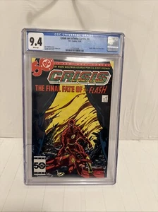 Crisis on Infinite Earths #8 DC CGC 9.6 George Perez Label Death of the Flash - Picture 1 of 18