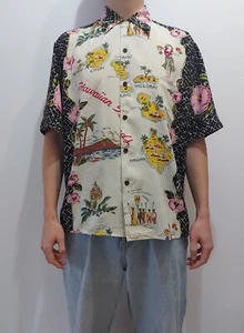 Reyn Spooner mehrfarbiges Herrenhemd Kurzarm Trachtenhemd Hawaiishirt Vintage M - Picture 1 of 15