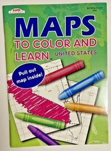Kappa MAPS TO COLOR AND LEARN UNITED STATES 2010 Activity Book - Picture 1 of 1