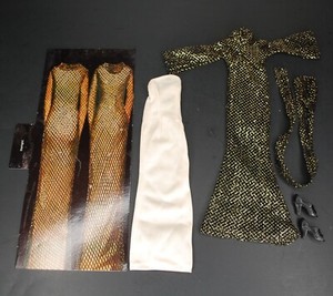 Vintage Cher Mego Fashions Starlight Complete Mirror Card Dress Doll Outfit