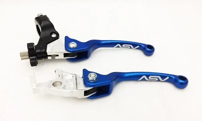 ASV F3 Blue Front Brake Clutch Perch Levers Pair Pack Suzuki LT-R 450 LTR 450 - Image 1 of 3