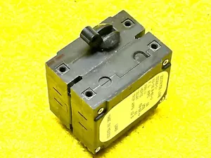 AIRPAX IEG66-1-61-10.0-01-V   10 AMP 2-POLE 250 VAC Circuit Breaker 2237R75B - Picture 1 of 8