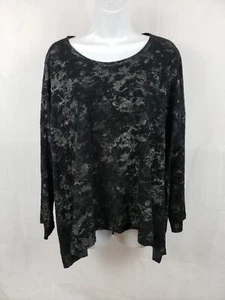 Blanque Damen Pullover asymmetrisch Jacquard Lagenlook schwarz Größe 2 3/4 Arm - Bild 1 von 7