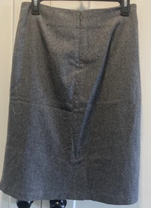 Gap Wool Skirt 4 Stretch Knee Length Gray - Picture 1 of 4