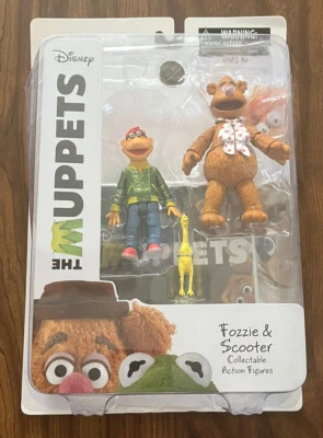 Figuras de acción Disney’s Muppets Fozzie & Scooter sin usar, en caja 2016 Diamond Select Toys Foto 1 de 4