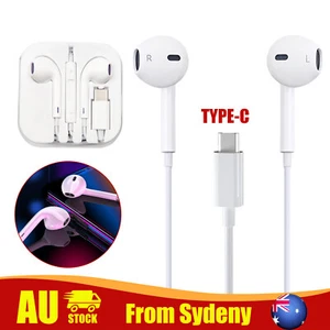 Type C USB-C Earphones Stereo Headphones For Huawei Samsung S8 S9 Note Android - Picture 1 of 12