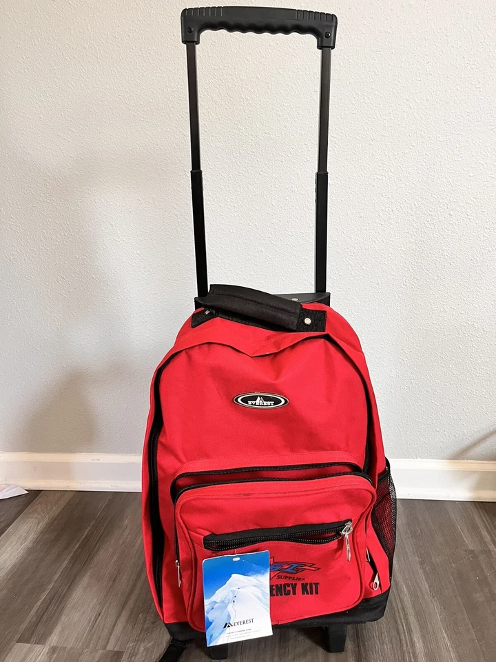  Everest Maleta Equipaje de Mano Maleta con Ruedas Mango Retráctil Rojo Nuevo Foto 1 de 4