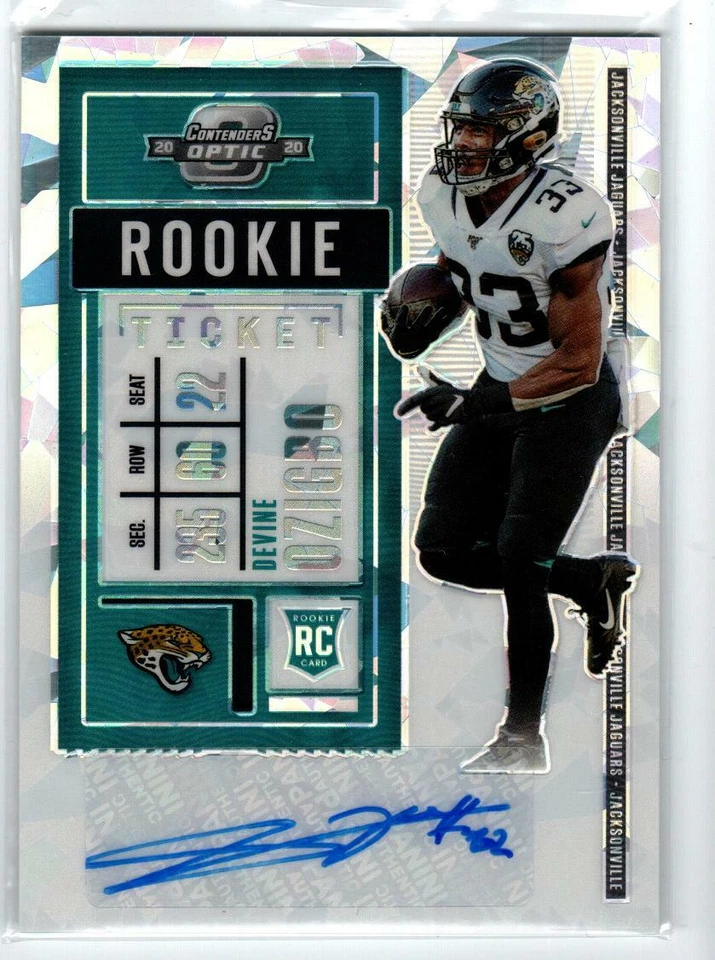 2020 Panini Contenders Optic Cracked Ice #198 Devine Ozigbo AU 22 (ref 168328) - Image 1 of 1