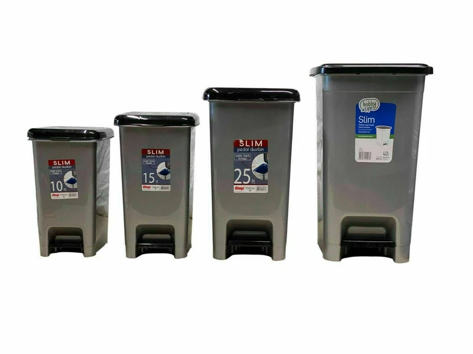 Bin Pedal Trash Can Kitchen Garbage Step Waste Lid Rubbish Gallon Foot Office  - Image 1 of 1