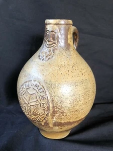 VINTAGE DUTCH MOBACH STUDIO POTTERY "BEARDED MAN " PITCHER - Picture 1 of 9