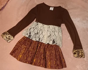 MALLORY MAY girls long sleeve dress. Size 7 - Picture 1 of 4