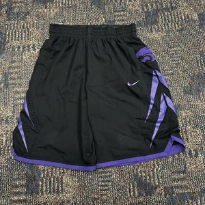 Kansas State Wildcats Shorts Mens Large Black Purple Nike Basketball Authentic - Picture 1 of 10