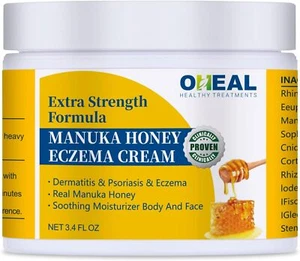 Crema Eczema Miel Manuka, Adultos y Adolescentes, Tratamiento de Dermatitis y Psoriasis, 3.4 - Imagen 1 de 6