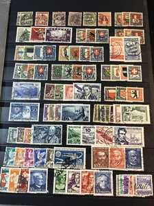 SUIZA colección usada fuerte anterior a 1956 (CV $2400 EUR2119) - Imagen 1 de 4