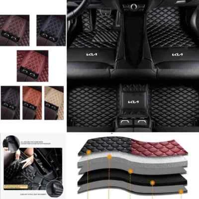Подходит для KIA всех моделей автомобиля напольные коврики водонепроницаемые ковры всепогодные передние и задние - Изображение 1 из 4
