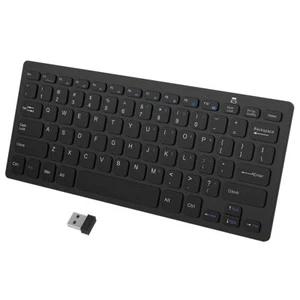 JETech 2160-KB-WIRELESS-BK Bluetooth Englisch Schwarz Tastatur (USA Layout - QWE - Photo 1/4